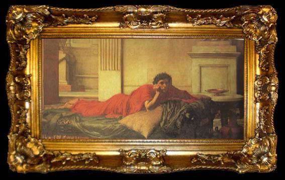 framed  John William Waterhouse The Remorse of Nero after the Murder of his Mother (mk41), ta009-2